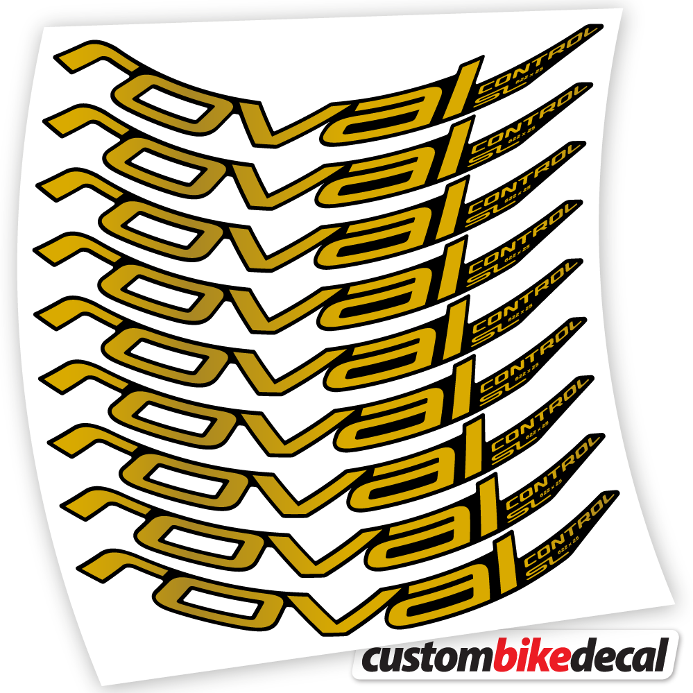 Gold decal for Roval Control SL 2020 Bikes MTB 29 MTB wheel – bike sticker vinyl