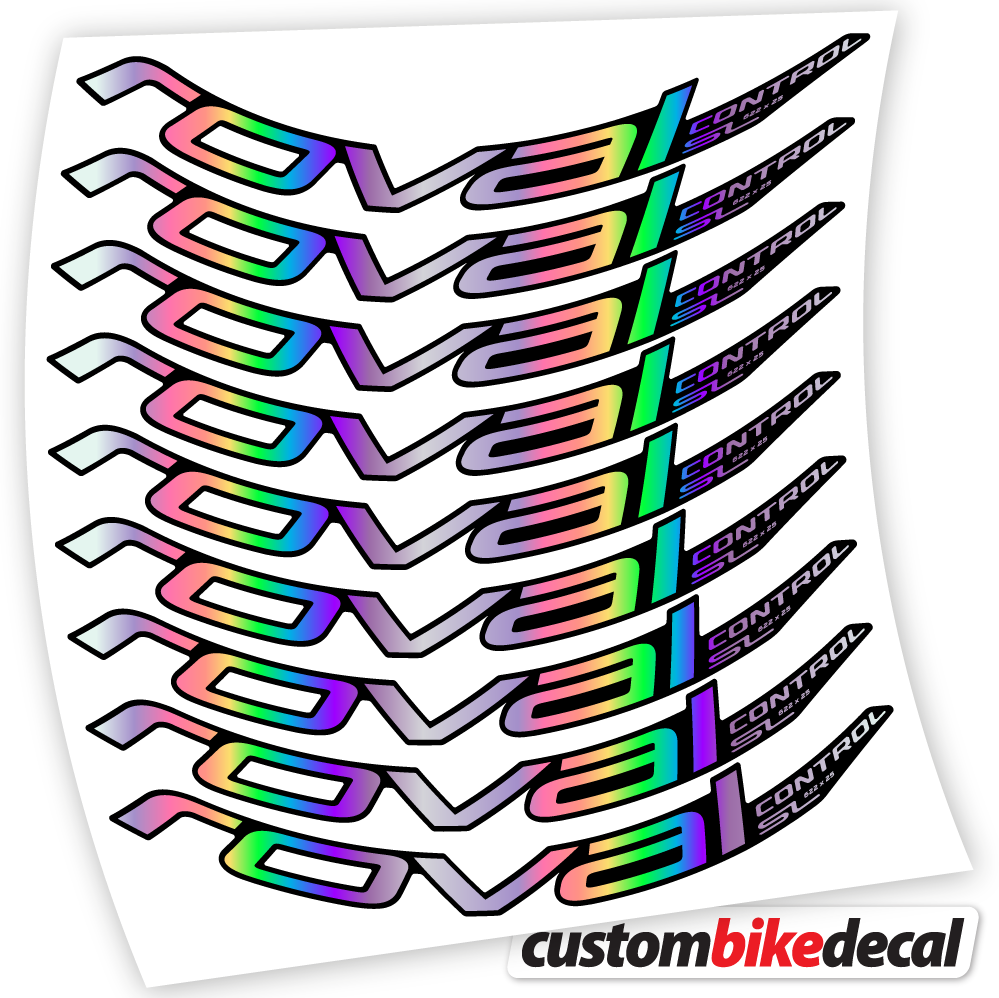 Hollographic decal for Roval Control SL 2020 Bikes MTB 29 MTB wheel – bike sticker vinyl