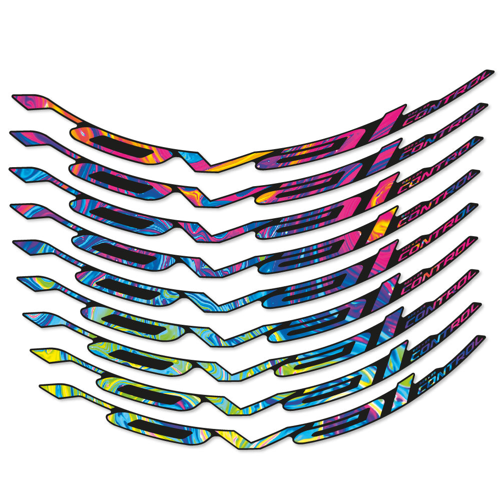 Stickers Roval Control Carbon compatibles - Autocollants roue vélo VTT