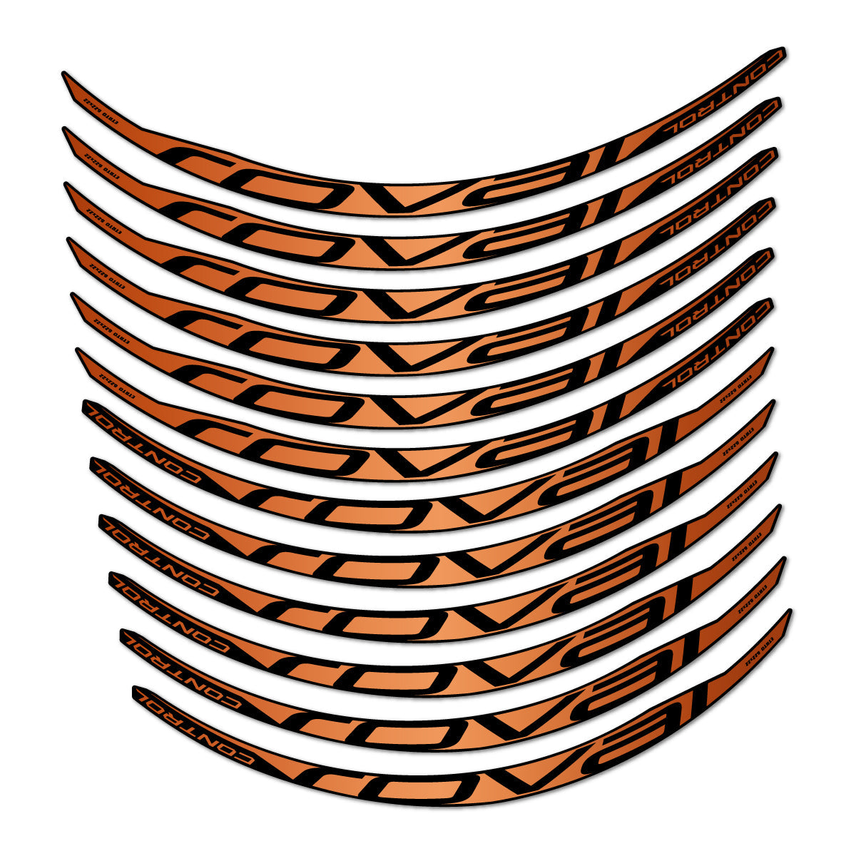 Bronze decal for Roval Control Carbon 2017-2018 MTB wheel 29" – bike sticker vinyl