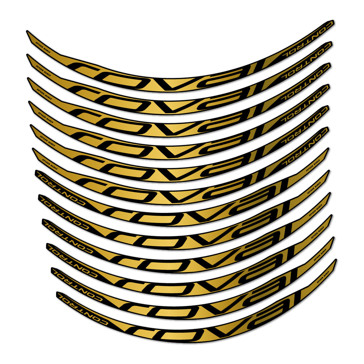 Gold decal for Roval Control Carbon 2017-2018 MTB wheel 29" – bike sticker vinyl