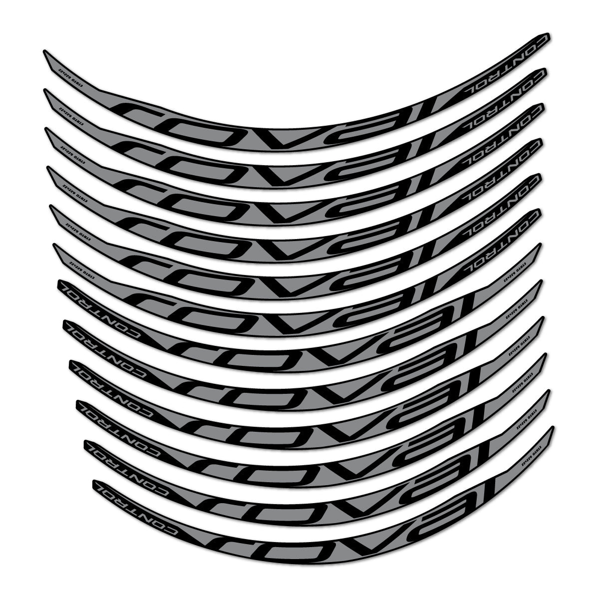 Traffic Grey decal for Roval Control Carbon 2017-2018 MTB wheel 29" – bike sticker vinyl
