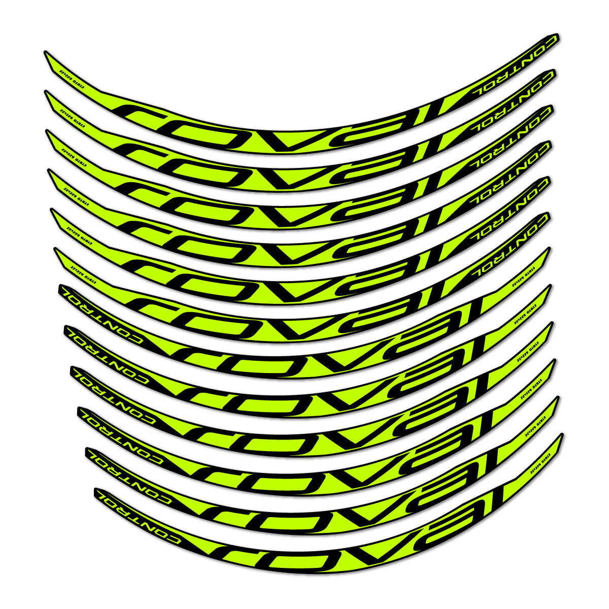 Lime Neon decal for Roval Control Carbon 2017-2018 MTB wheel 29" – bike sticker vinyl