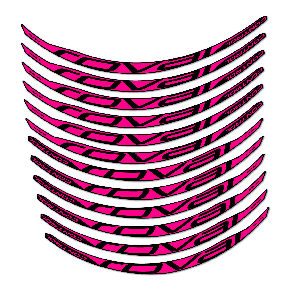 Neon Pink decal for Roval Control Carbon 2017-2018 MTB wheel 29" – bike sticker vinyl