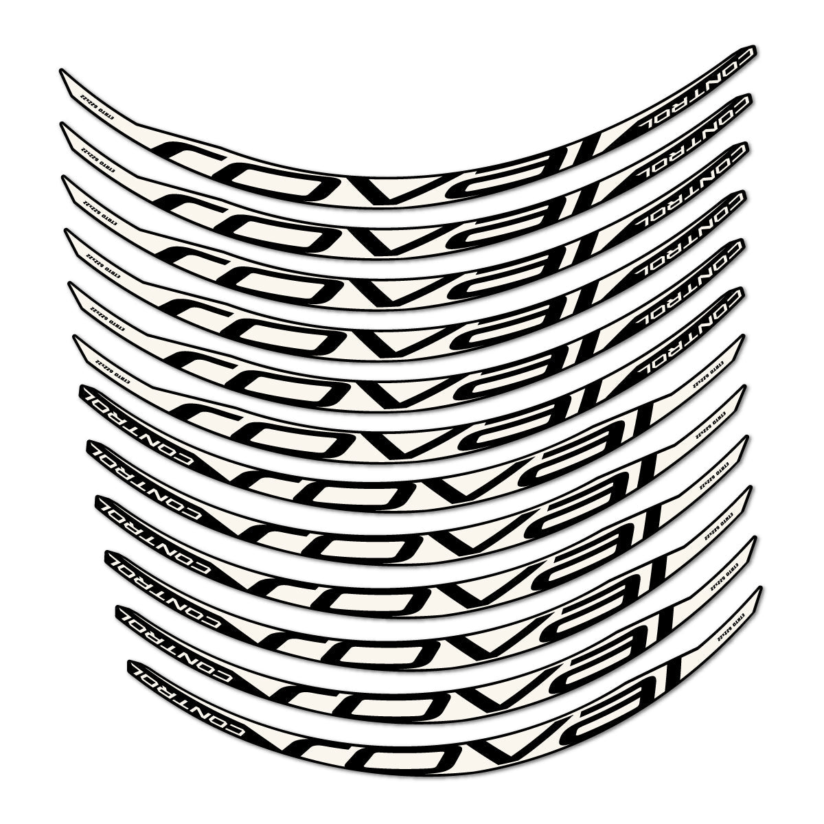 Bone White decal for Roval Control Carbon 2017-2018 MTB wheel 29" – bike sticker vinyl