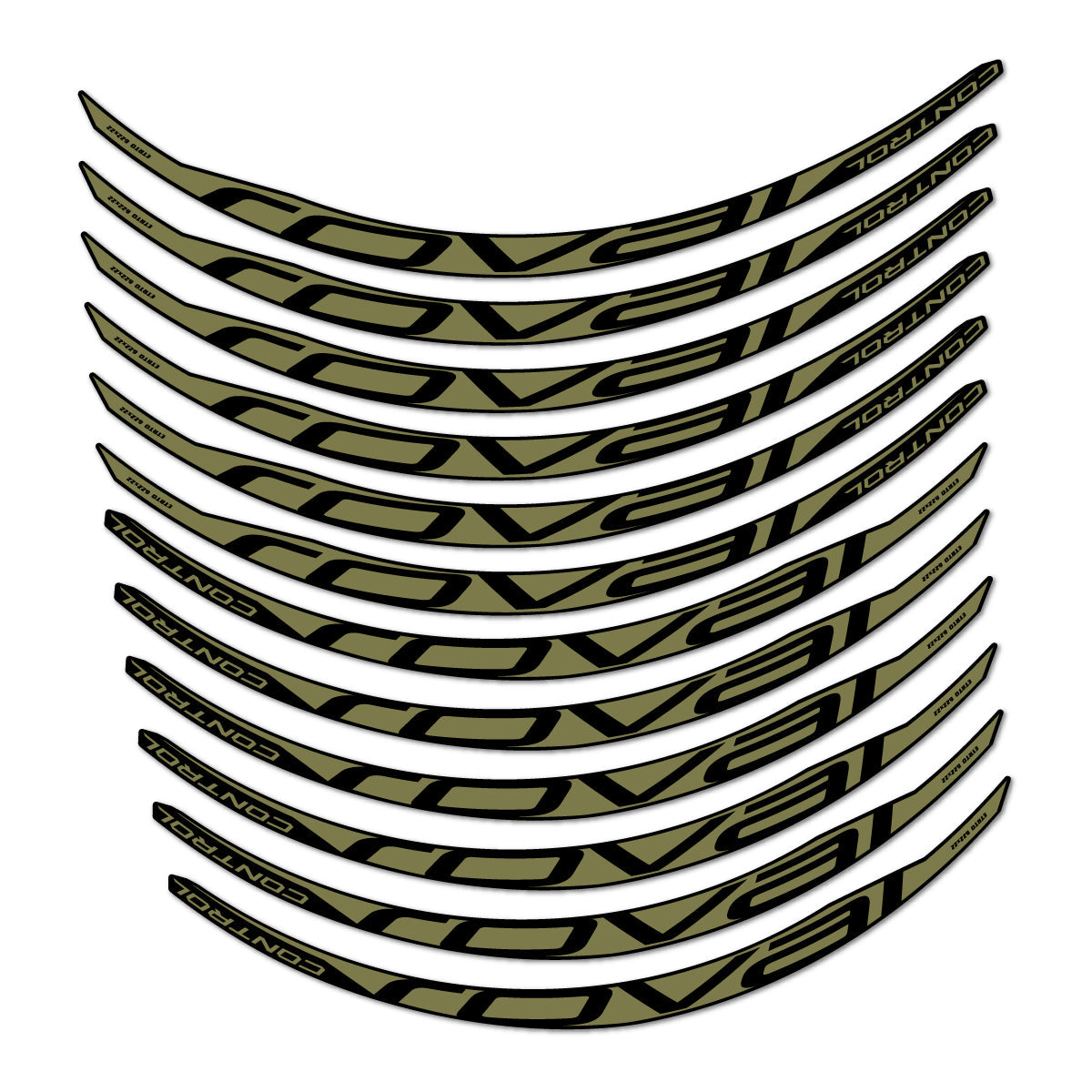 Khaki decal for Roval Control Carbon 2017-2018 MTB wheel 29" – bike sticker vinyl