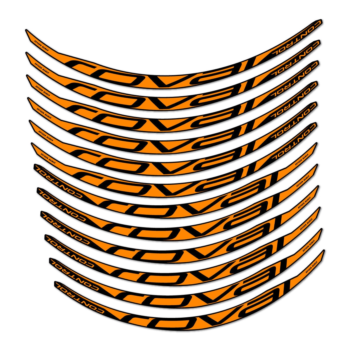 Saffron Yellow decal for Roval Control Carbon 2017-2018 MTB wheel 29" – bike sticker vinyl