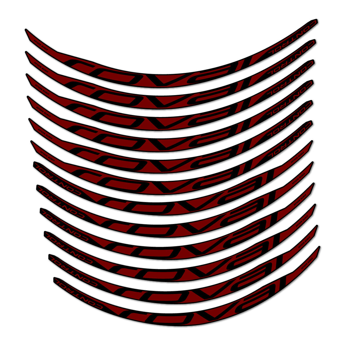 Very Dark Red decal for Roval Control Carbon 2017-2018 MTB wheel 29" – bike sticker vinyl