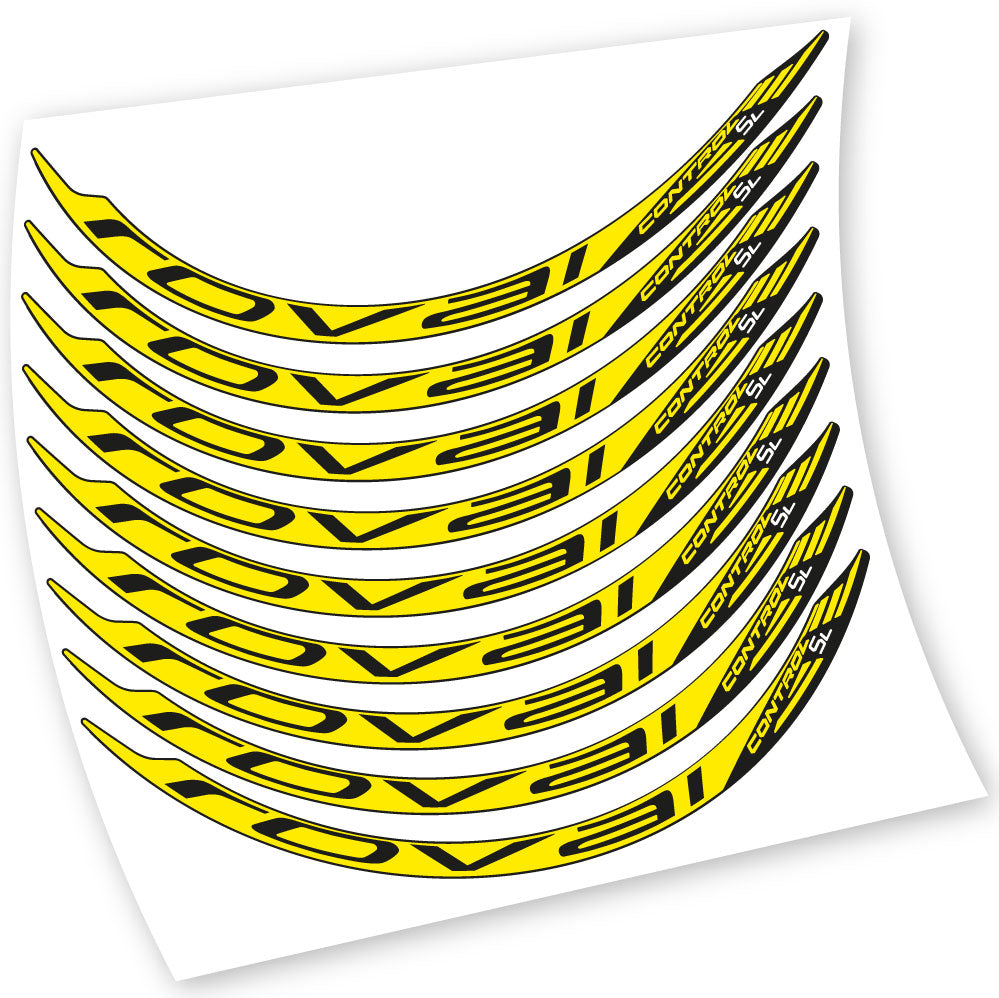 Stickers Roval Control SL 2017 compatibles Autocollants roues VTT