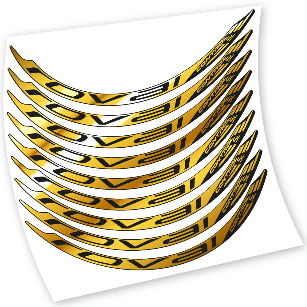 Stickers Roval Control SL 2017 compatibles Autocollants roues VTT