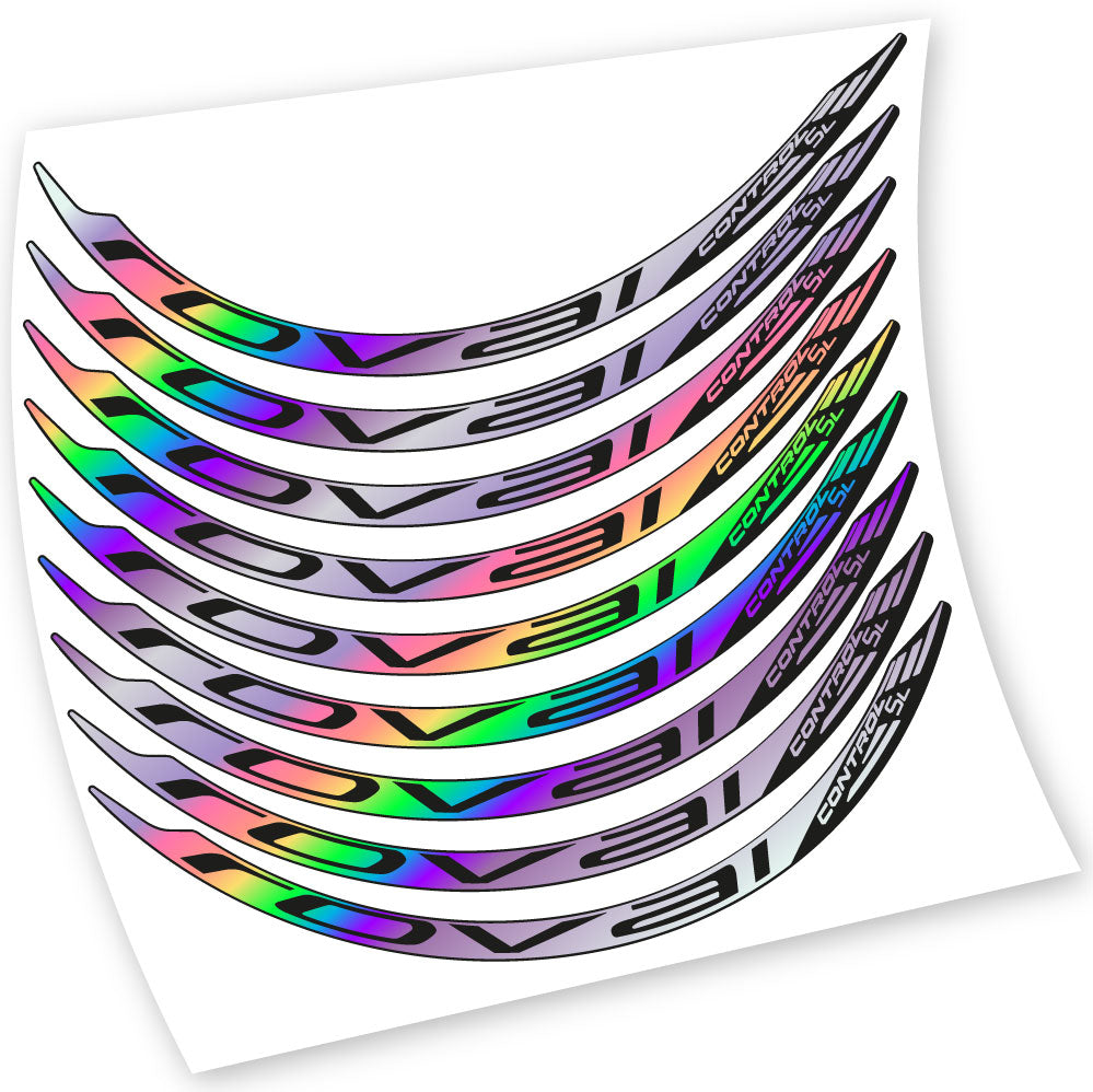 Stickers Roval Control SL 2017 compatibles Autocollants roues VTT