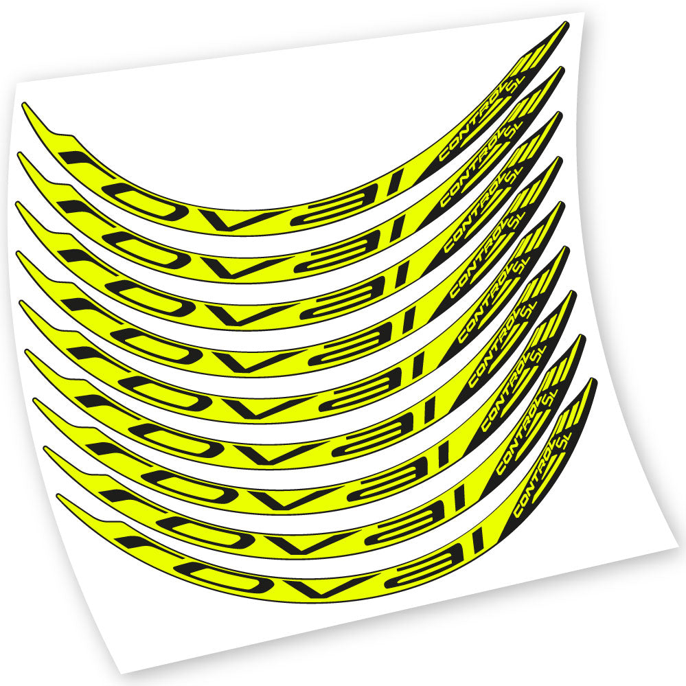 Stickers Roval Control SL 2017 compatibles Autocollants roues VTT