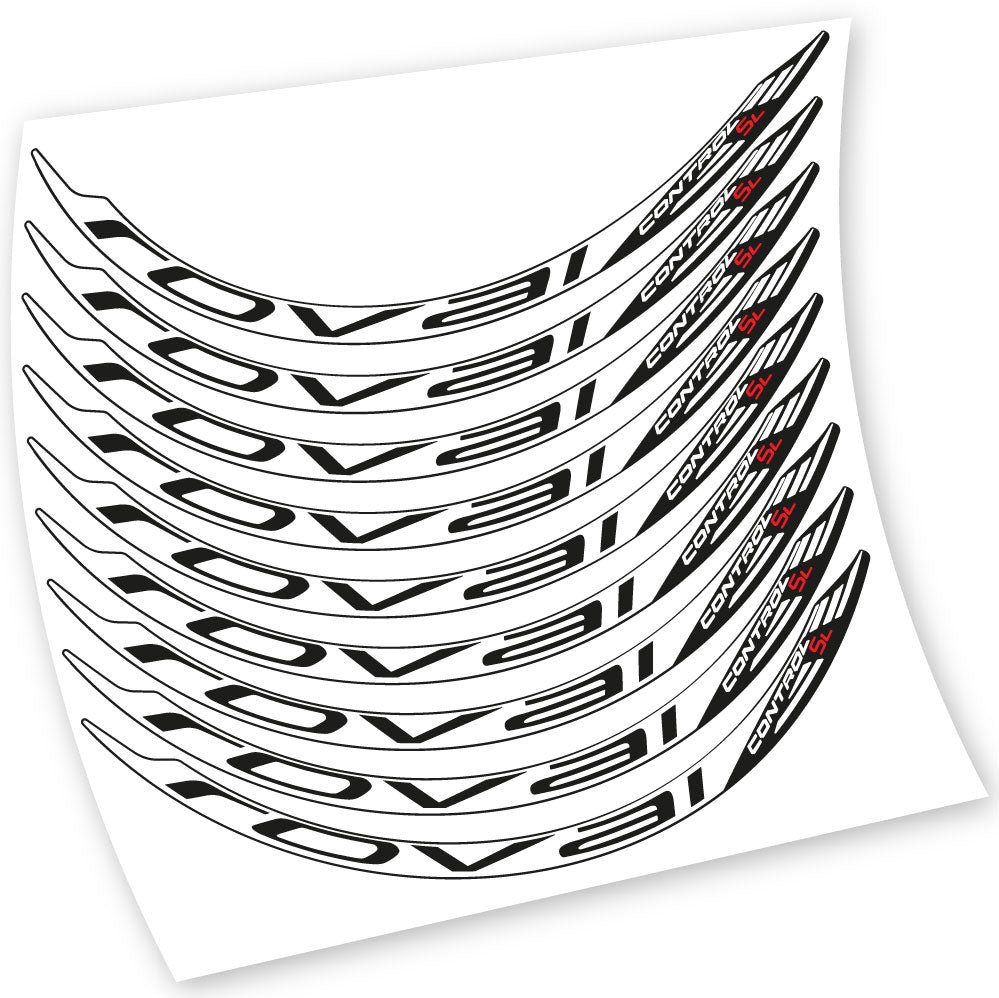 Stickers Roval Control SL 2017 compatibles Autocollants roues VTT