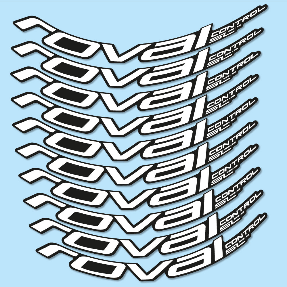 Stickers Roval Control SL 622x25 2017 compatibles - Autocollants roue vélo VTT