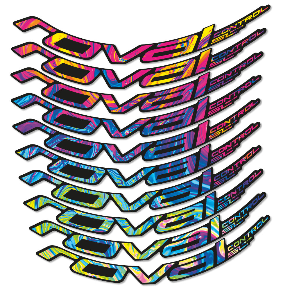 Stickers Roval Control SL 622x25 2017 compatibles - Autocollants roue vélo VTT