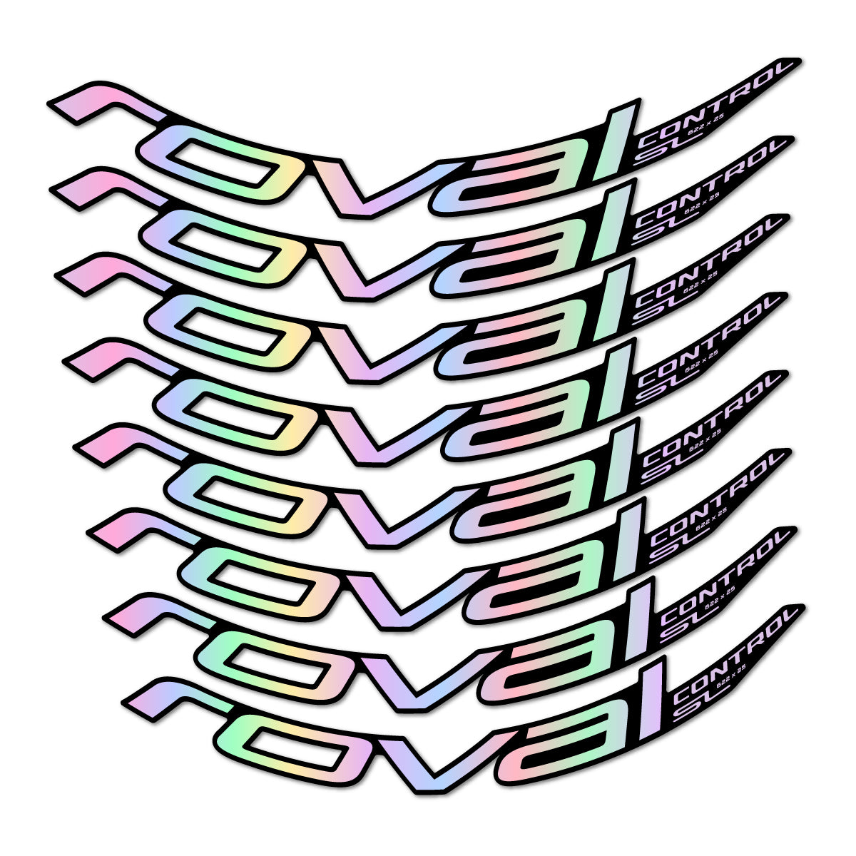 Stickers compatibles Roval Control SL 2018 pour jantes VTT 29" – autocollants vinyle - Holographique