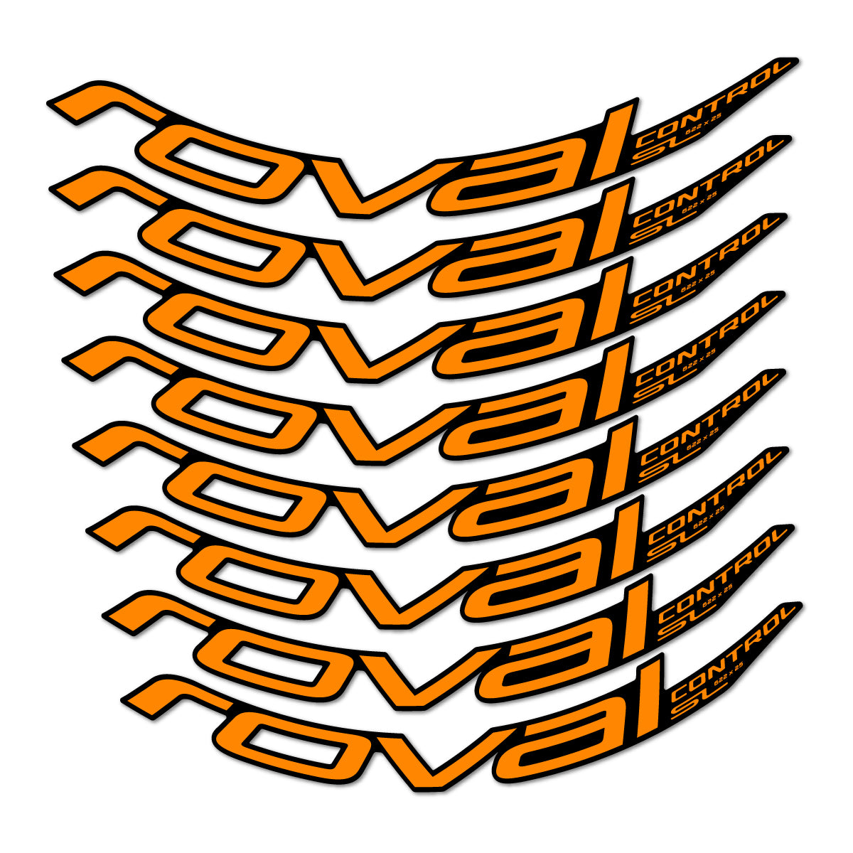 Stickers compatibles Roval Control SL v2 2018 pour jantes VTT 29" – autocollants vinyle - Jaune Safran