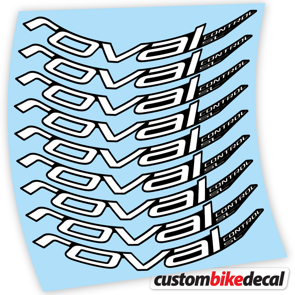 White decal for Roval Control SL 2020 Bikes MTB 29 MTB wheel – bike sticker vinyl
