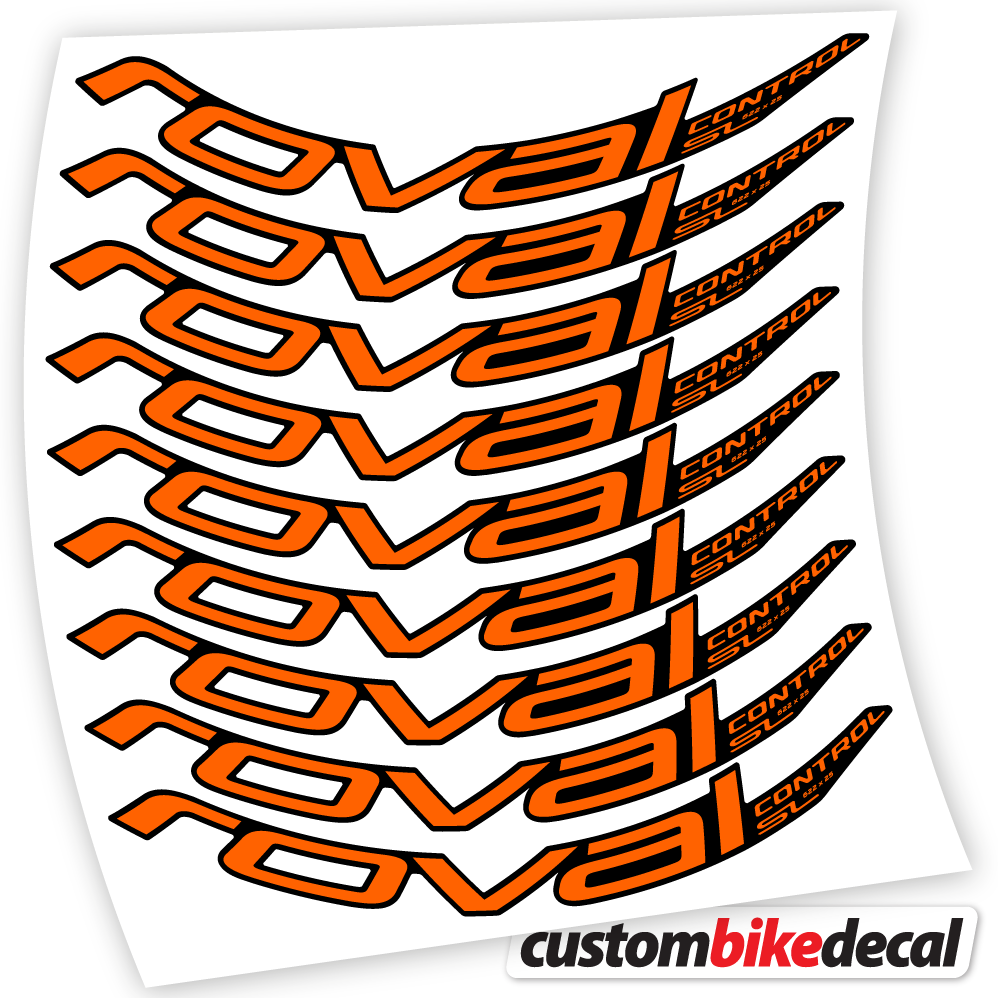 Orange decal for Roval Control SL 2020 Bikes MTB 29 MTB wheel – bike sticker vinyl