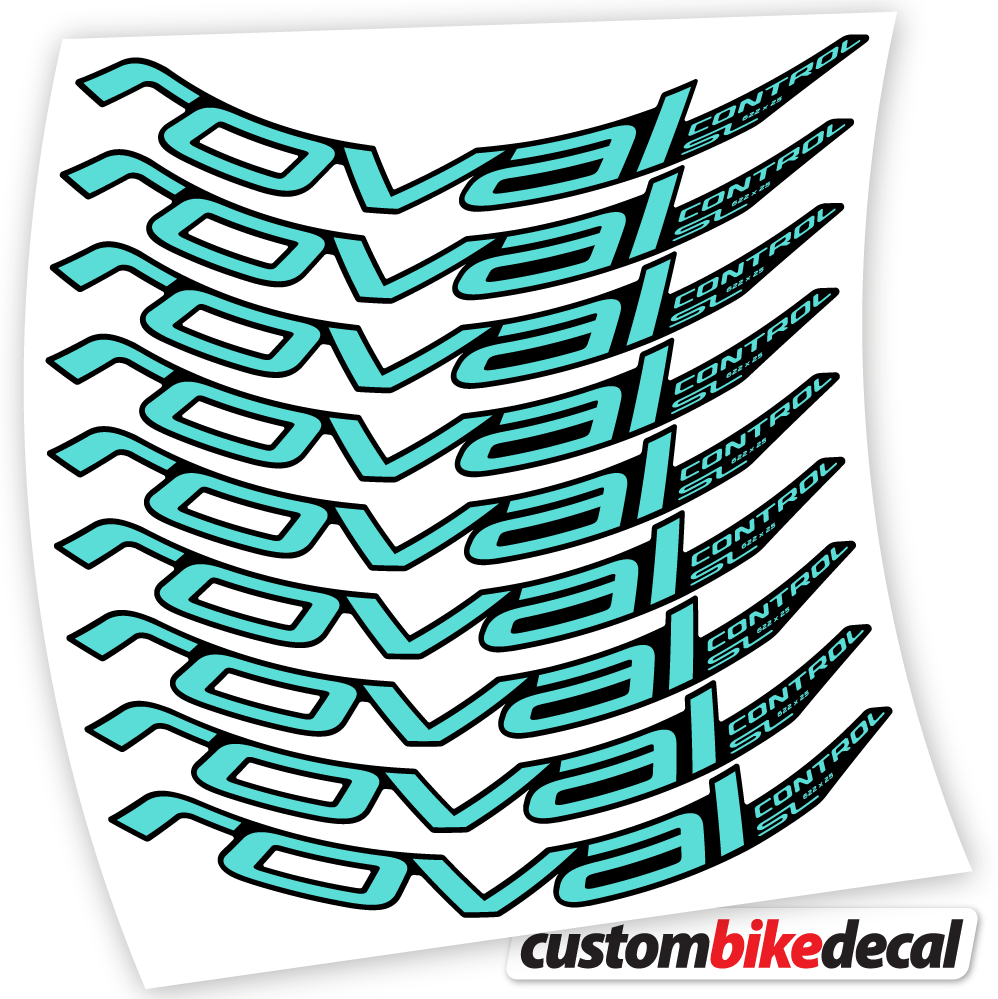 Blue Green decal for Roval Control SL 2020 Bikes MTB 29 MTB wheel – bike sticker vinyl