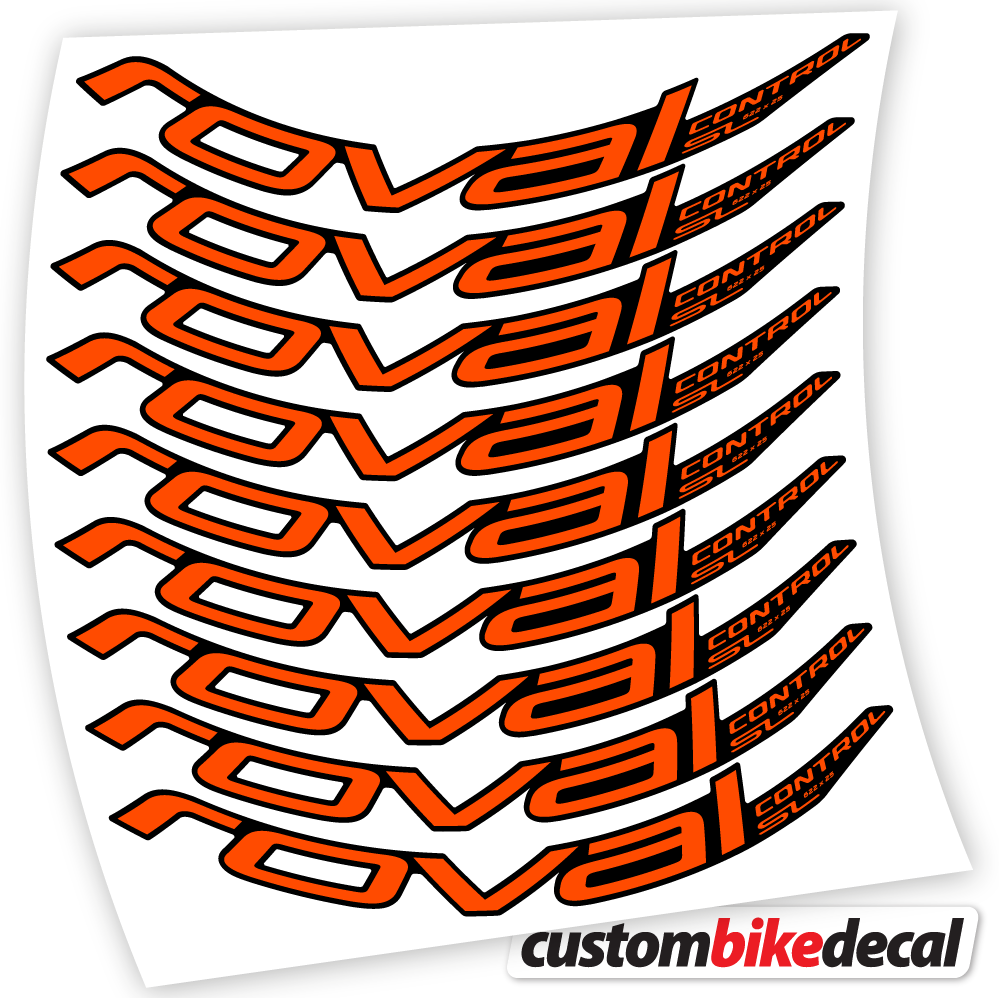 Orange Neon decal for Roval Control SL 2020 Bikes MTB 29 MTB wheel – bike sticker vinyl