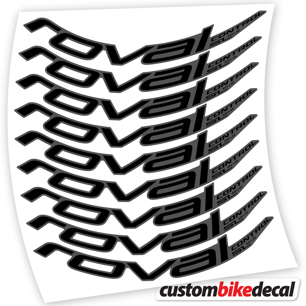 Matte Black+Gloss Black decal for Roval Control SL 2020 Bikes MTB 29 MTB wheel – bike sticker vinyl