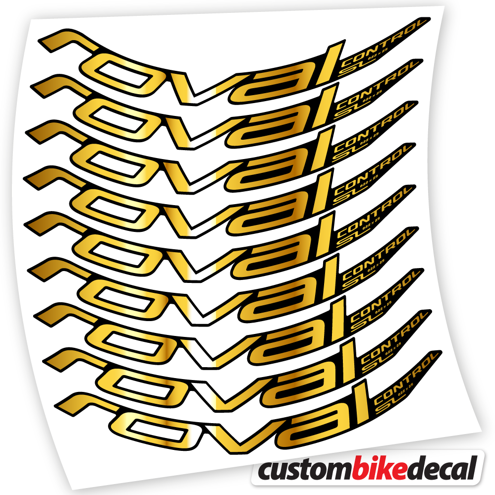 Chrome Gold decal for Roval Control SL 2020 Bikes MTB 29 MTB wheel – bike sticker vinyl