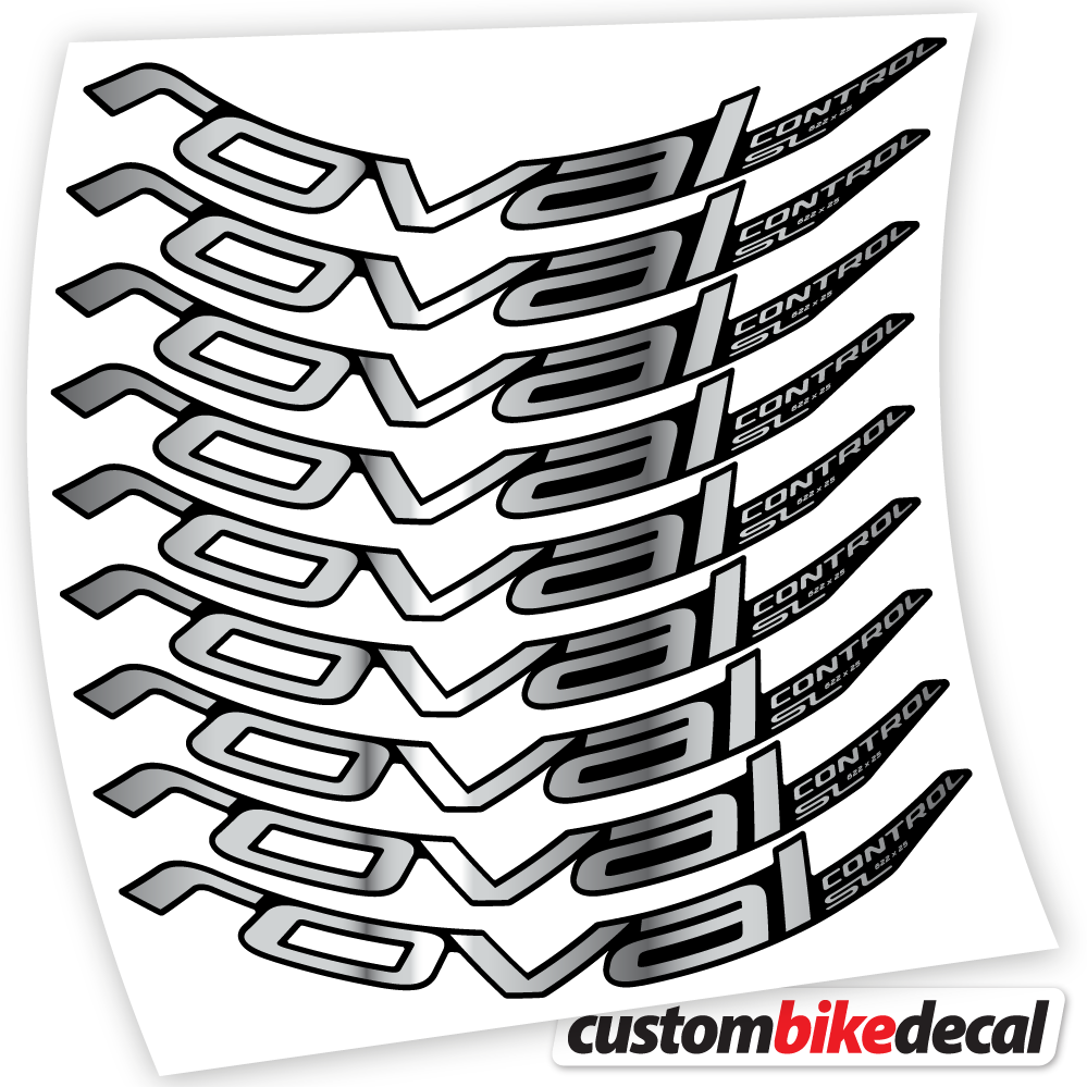 Chrome Silver decal for Roval Control SL 2020 Bikes MTB 29 MTB wheel – bike sticker vinyl