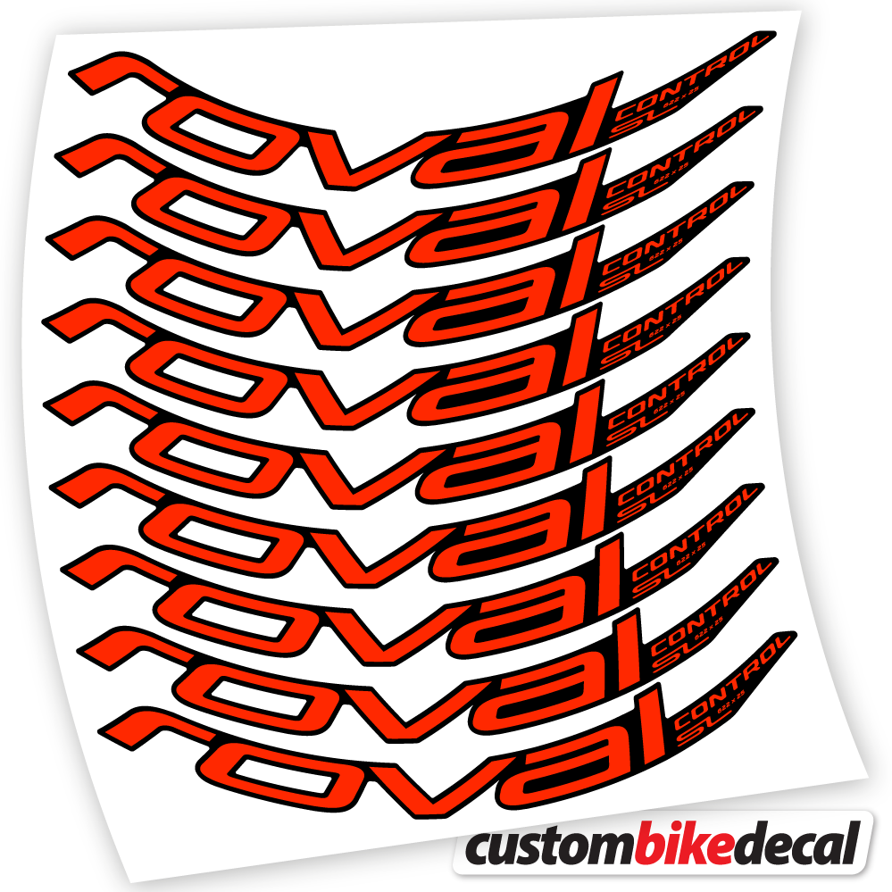 Neon Red decal for Roval Control SL 2020 Bikes MTB 29 MTB wheel – bike sticker vinyl