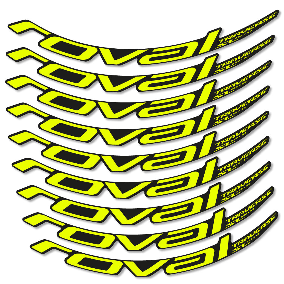 Stickers Roval Traverse SL Carbon 622x30 2019 compatibles - Autocollants roue vélo VTT