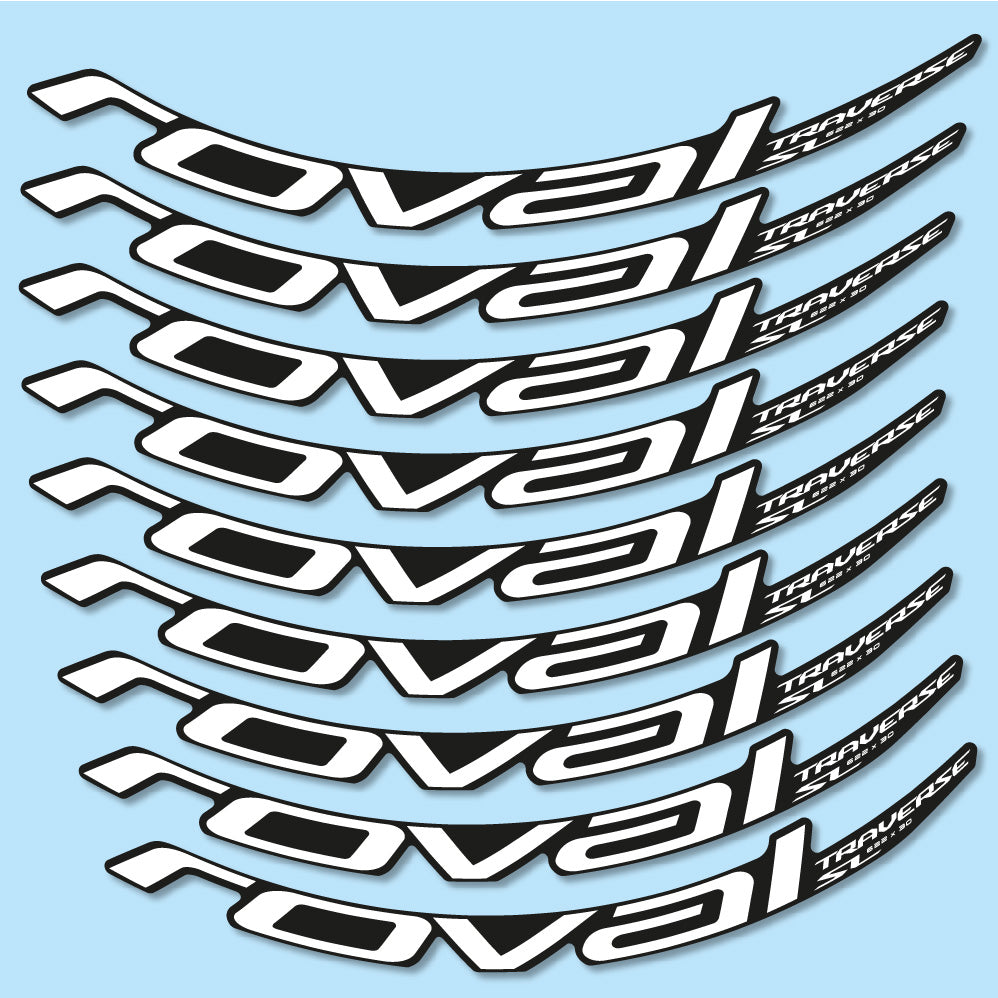 Stickers Roval Traverse SL Carbon 622x30 2019, 2020 compatibles Autocollants roues VTT 29"