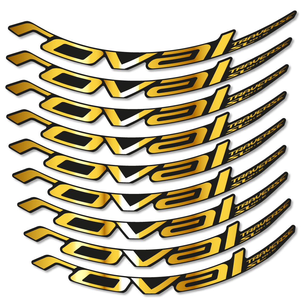 Stickers Roval Traverse SL Carbon 622x30 2019 compatibles - Autocollants roue vélo VTT