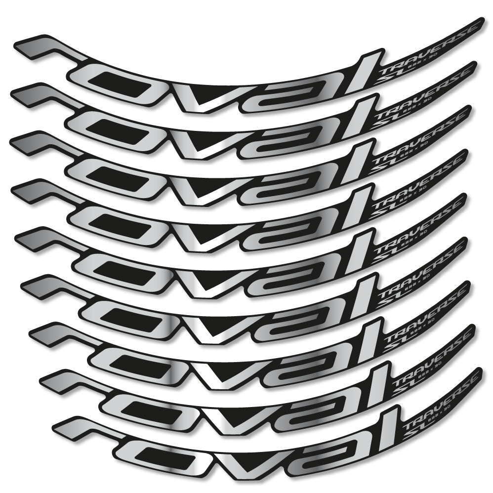 Stickers Roval Traverse SL Carbon 622x30 2019 compatibles - Autocollants roue vélo VTT