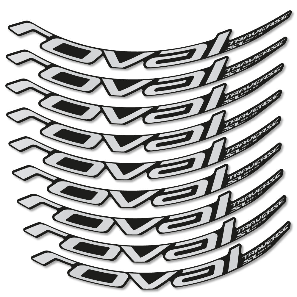 Stickers Roval Traverse SL Carbon 622x30 2019 compatibles - Autocollants roue vélo VTT