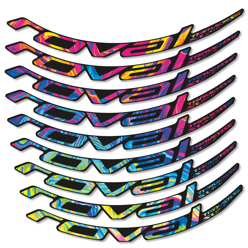 Stickers Roval Traverse SL Carbon 622x30 2019, 2020 compatibles Autocollants roues VTT 29"