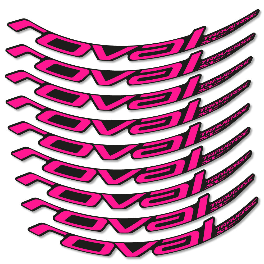 Stickers Roval Traverse SL Carbon 622x30 2019 compatibles - Autocollants roue vélo VTT