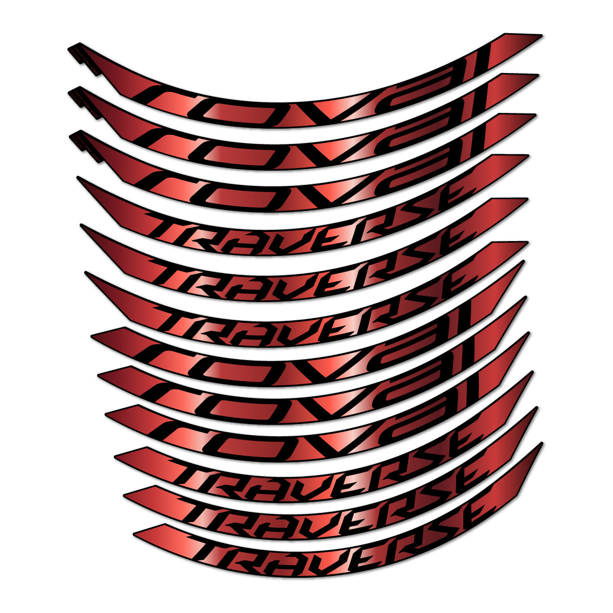Stickers compatibles Roval Traverse Alloy 2015-2017 pour jantes VTT 29" – autocollants vinyle - Cuivre