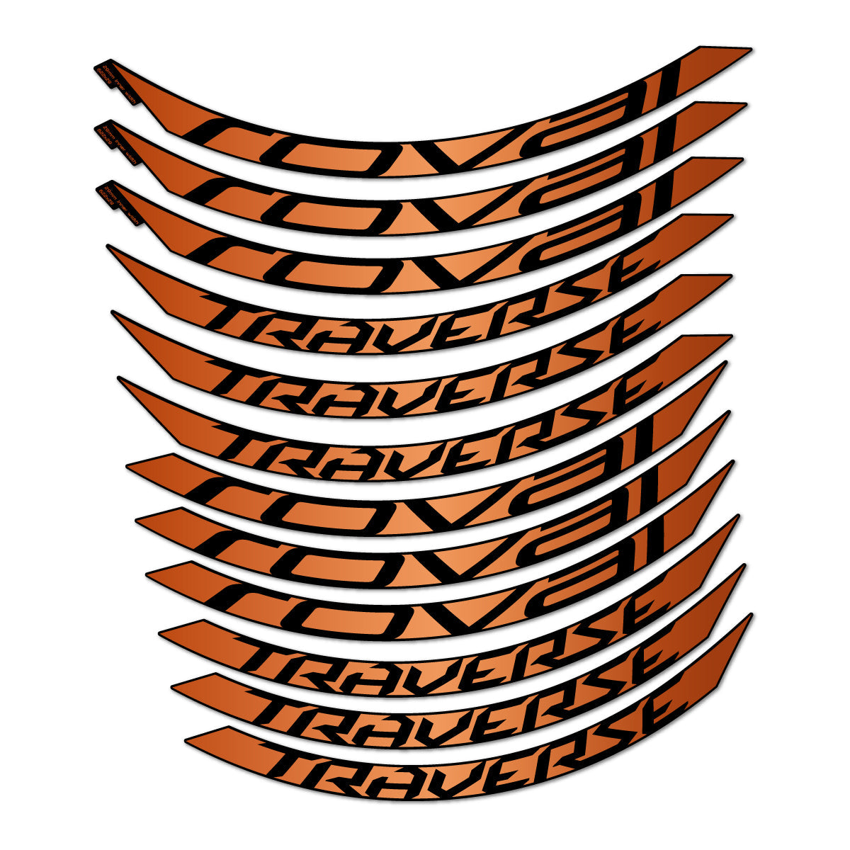 Bronze decal for Roval Traverse Alloy 2015-2017 MTB wheel 29" – bike sticker vinyl