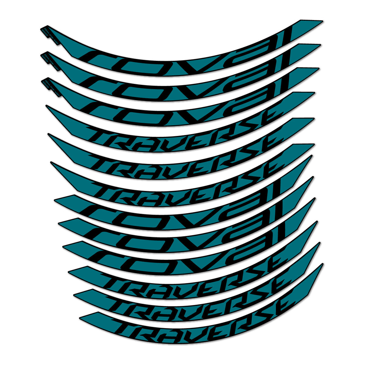 Dark Turquoise decal for Roval Traverse Alloy 2015-2017 MTB wheel 29" – bike sticker vinyl