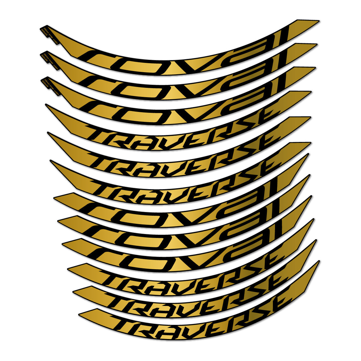 Gold decal for Roval Traverse Alloy 2015-2017 MTB wheel 29" – bike sticker vinyl