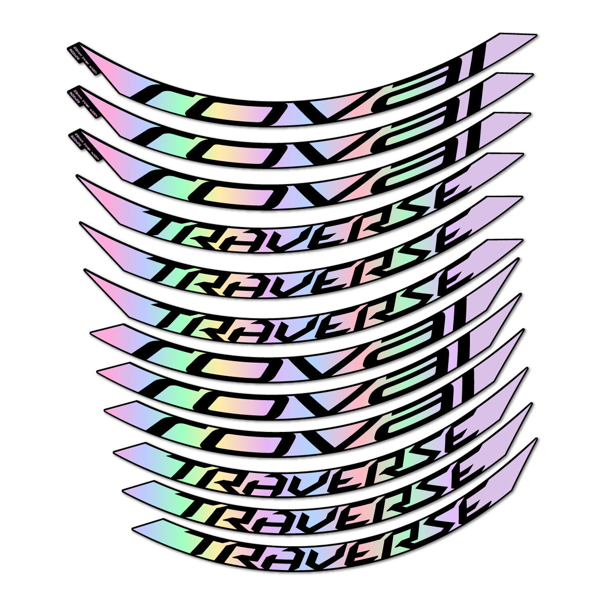 Hollographic decal for Roval Traverse Alloy 2015-2017 MTB wheel 29" – bike sticker vinyl