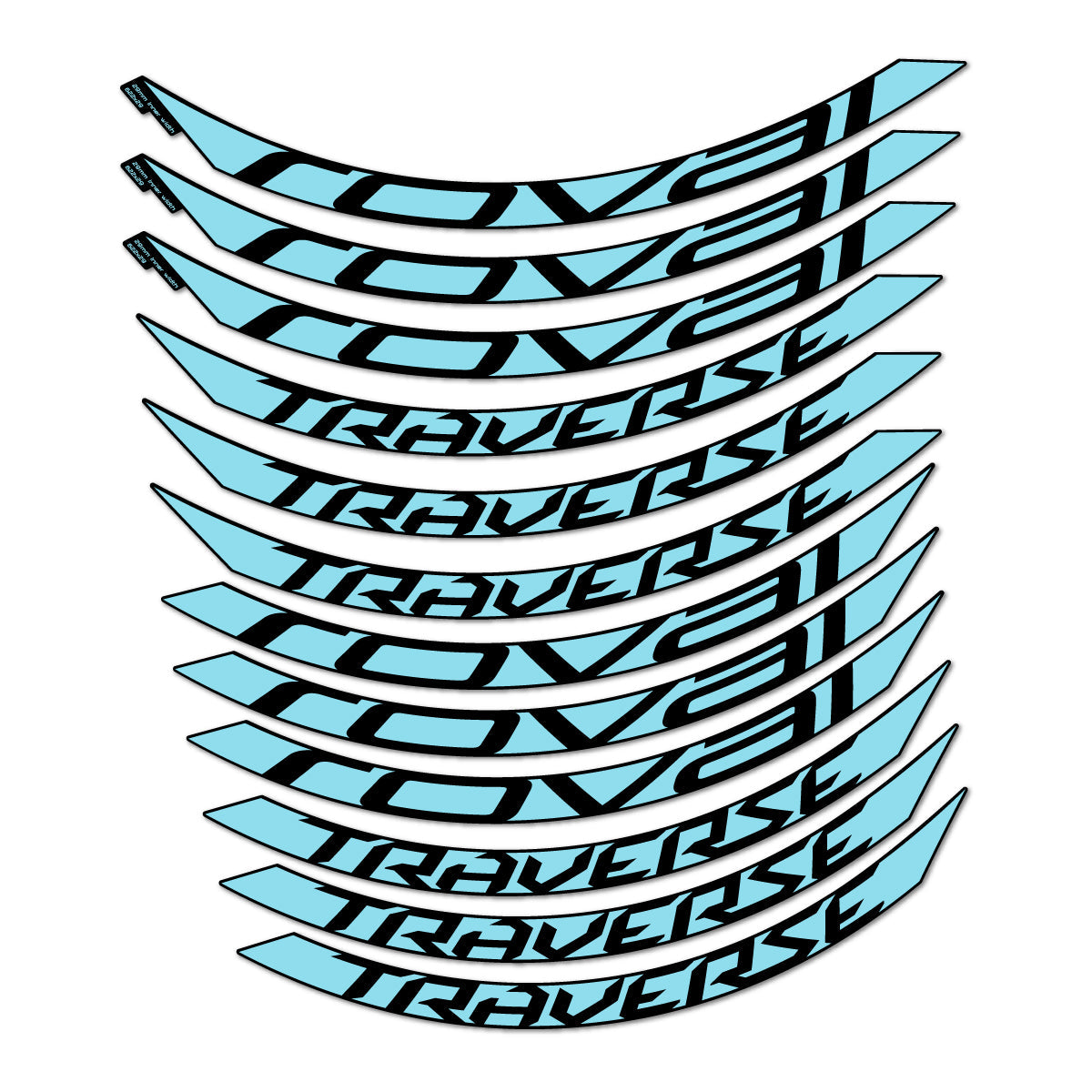 Sky Blue decal for Roval Traverse Alloy 2015-2017 MTB wheel 29" – bike sticker vinyl