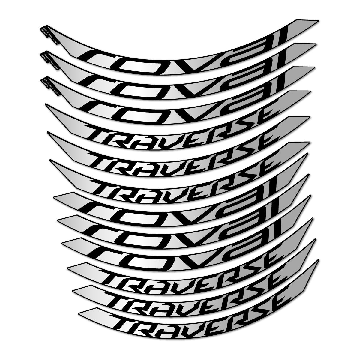 Light Silver decal for Roval Traverse Alloy 2015-2017 MTB wheel 29" – bike sticker vinyl