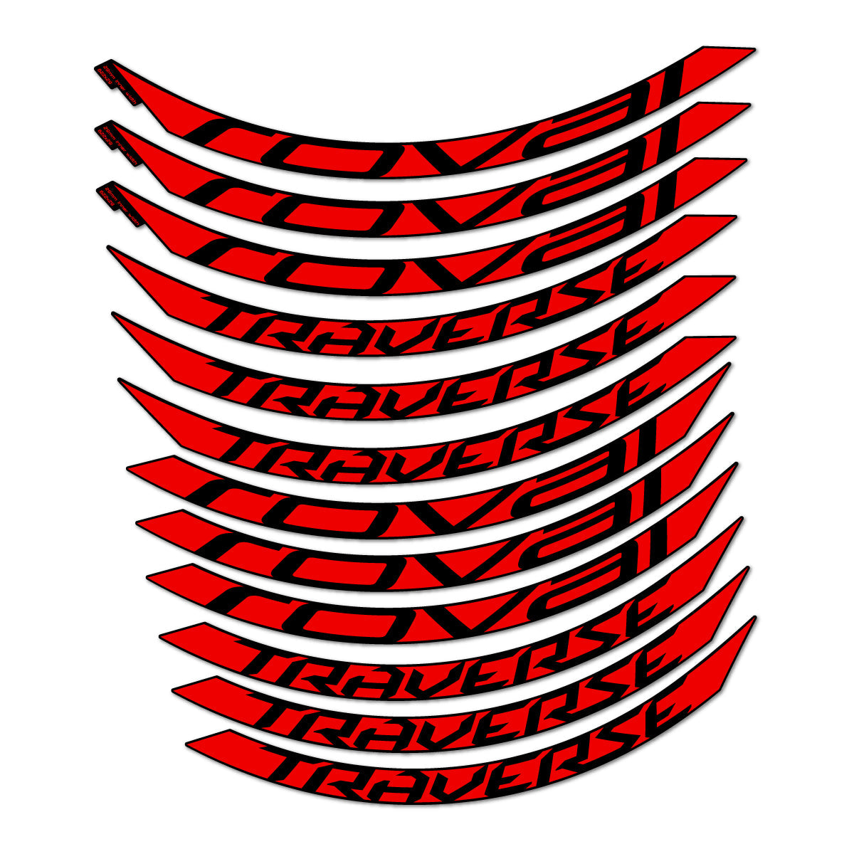 Red decal for Roval Traverse Alloy 2015-2017 MTB wheel 29" – bike sticker vinyl