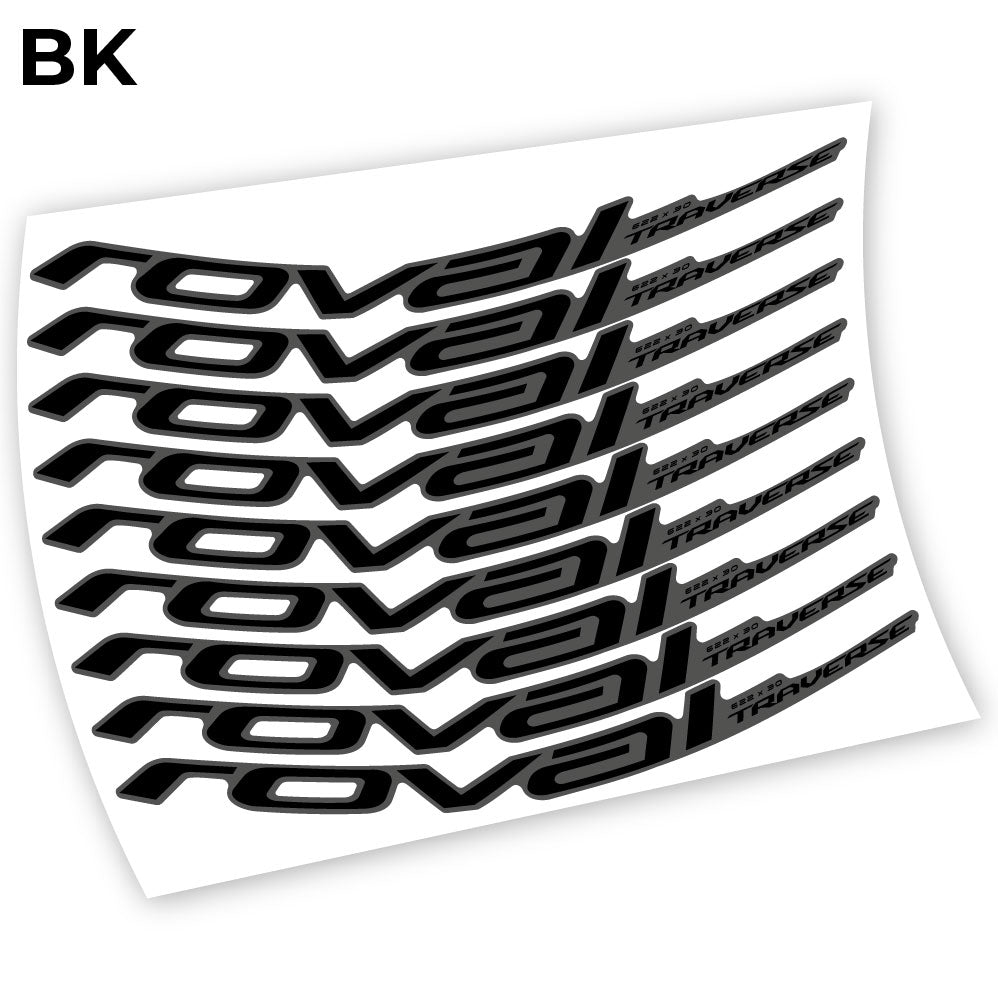 Compatible Autocollant, Roval Traverse Alloy 2019, Mountain Wheel Vélos Vinyle sticker