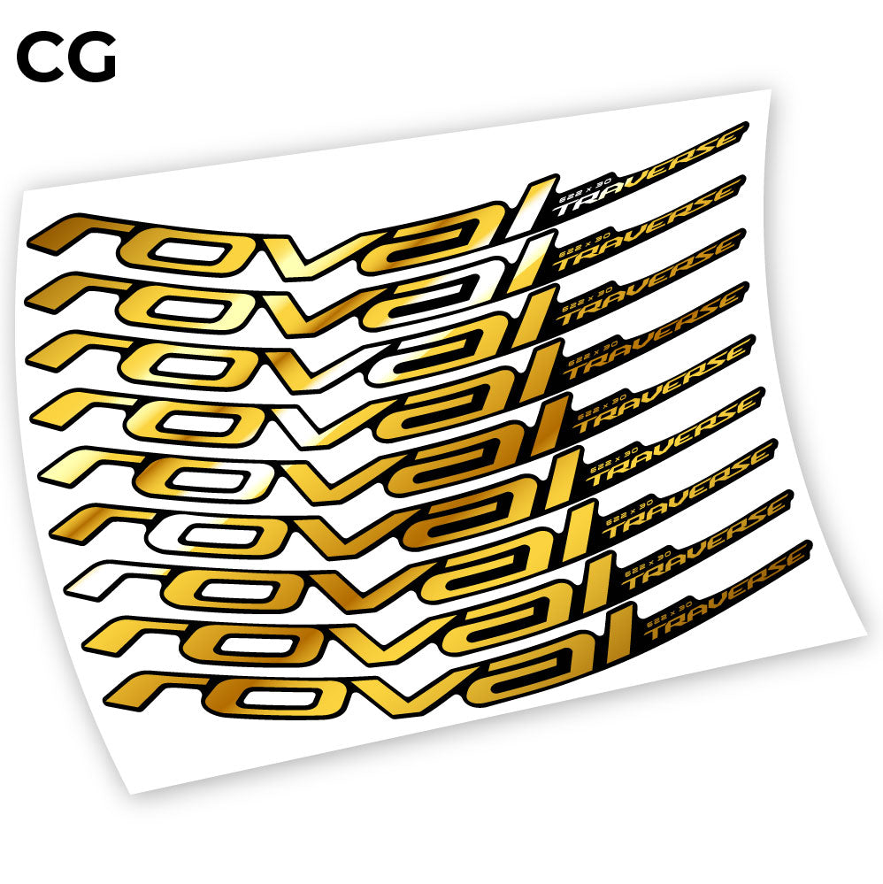 Compatible Autocollant, Roval Traverse Alloy 2019, Mountain Wheel Vélos Vinyle sticker