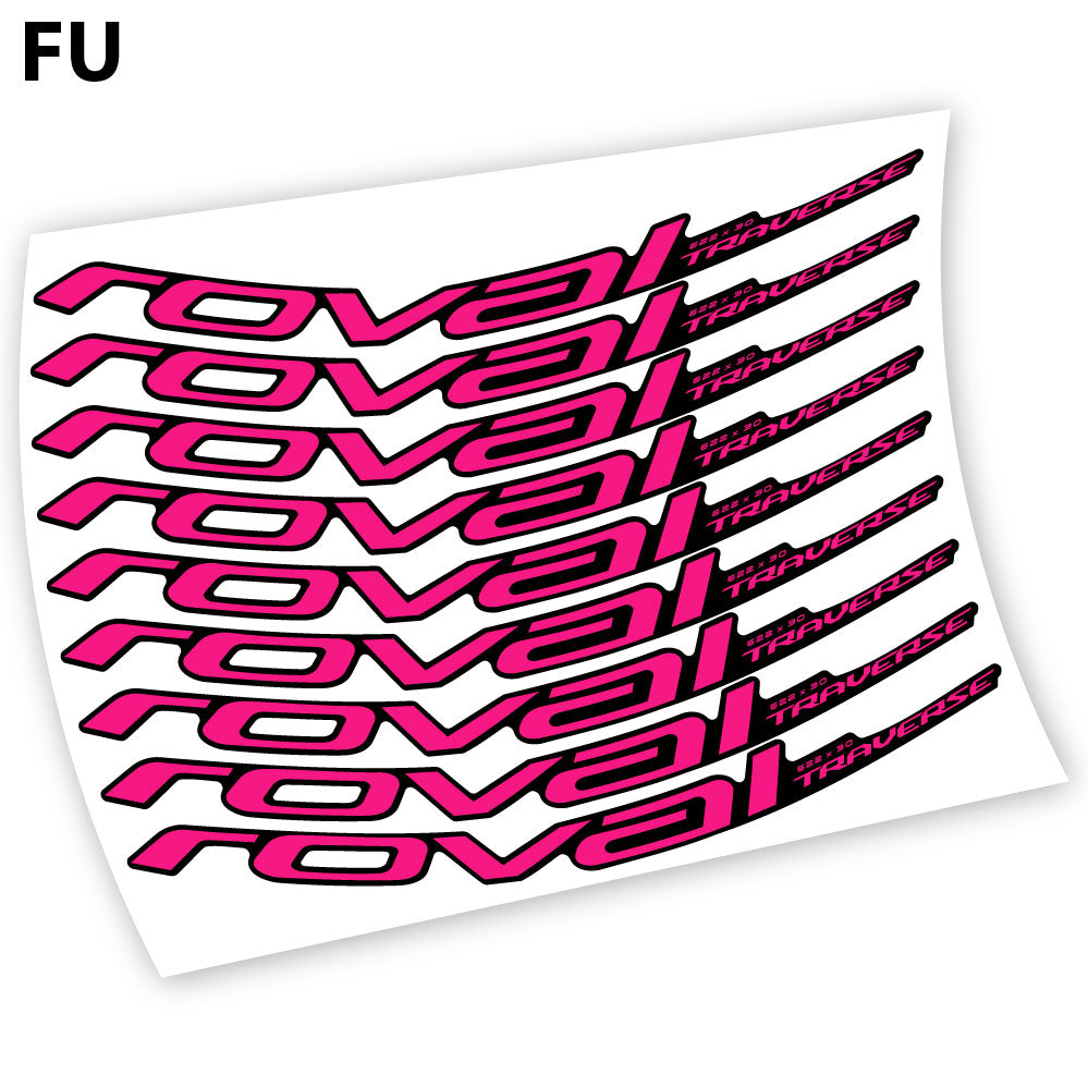 Compatible Autocollant, Roval Traverse Alloy 2019, Mountain Wheel Vélos Vinyle sticker