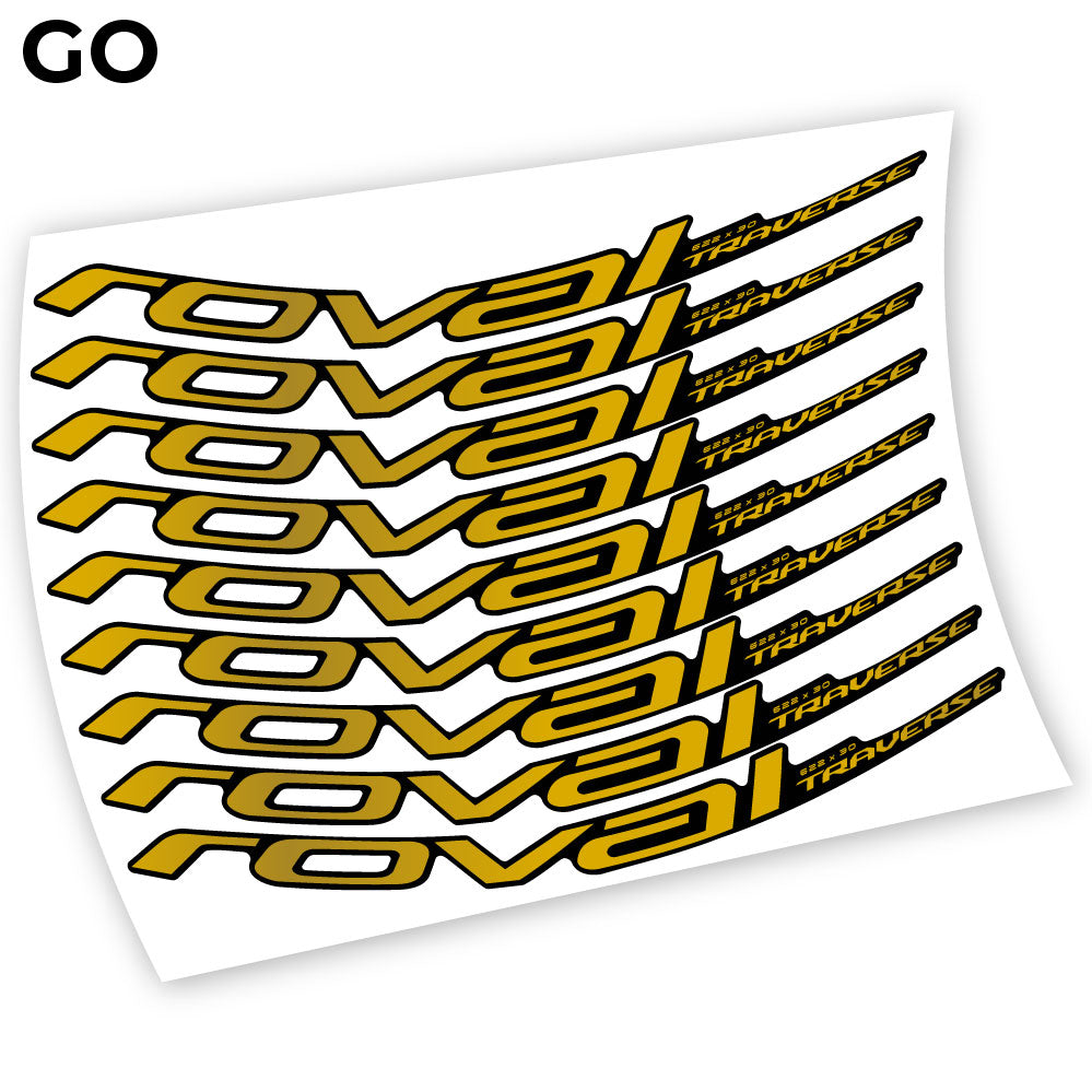 Compatible Autocollant, Roval Traverse Alloy 2019, Mountain Wheel Vélos Vinyle sticker