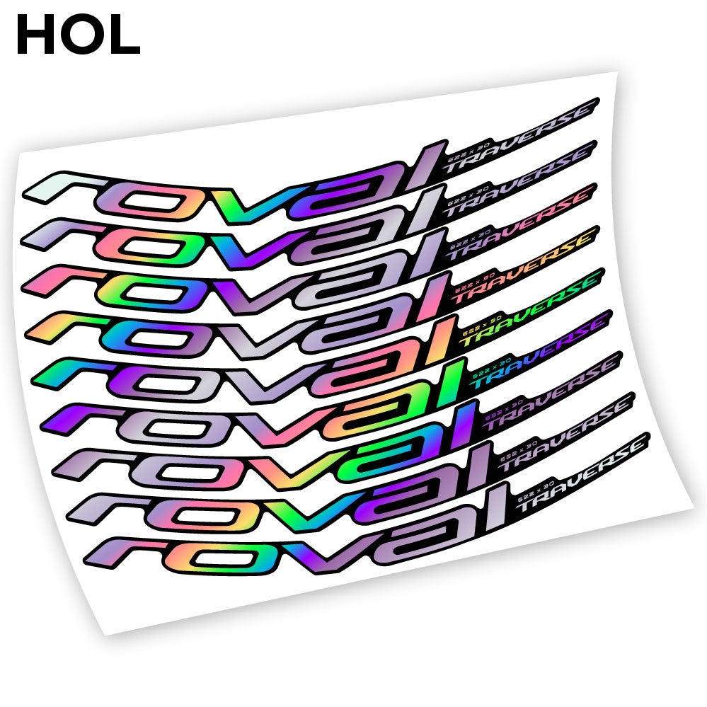 Compatible Autocollant, Roval Traverse Alloy 2019, Mountain Wheel Vélos Vinyle sticker