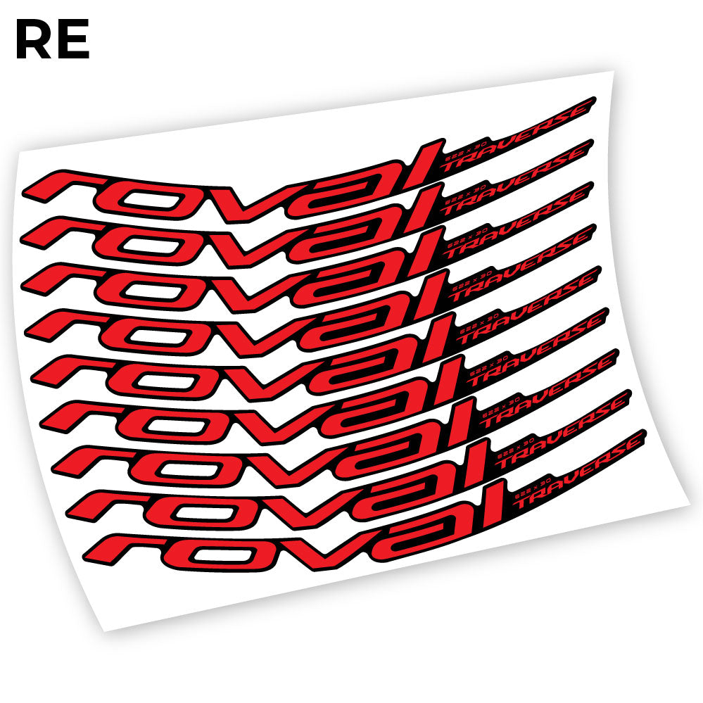 Compatible Autocollant, Roval Traverse Alloy 2019, Mountain Wheel Vélos Vinyle sticker